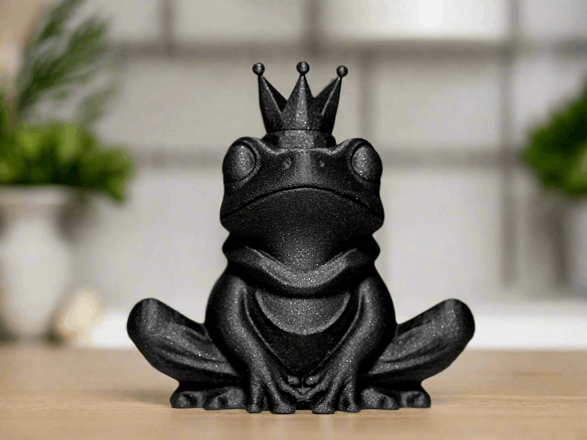 Frog with a Crown Decor Figurine