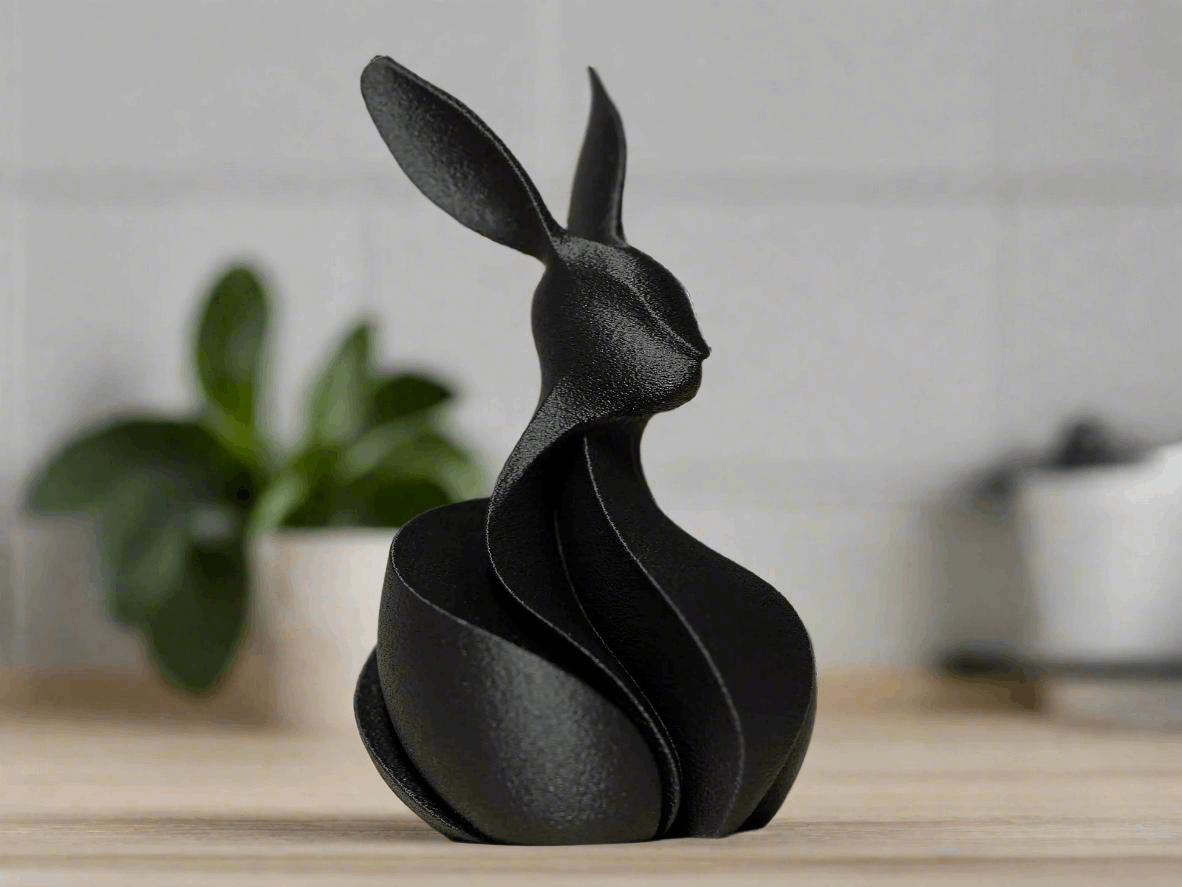 Charming Easter Bunny Figurine