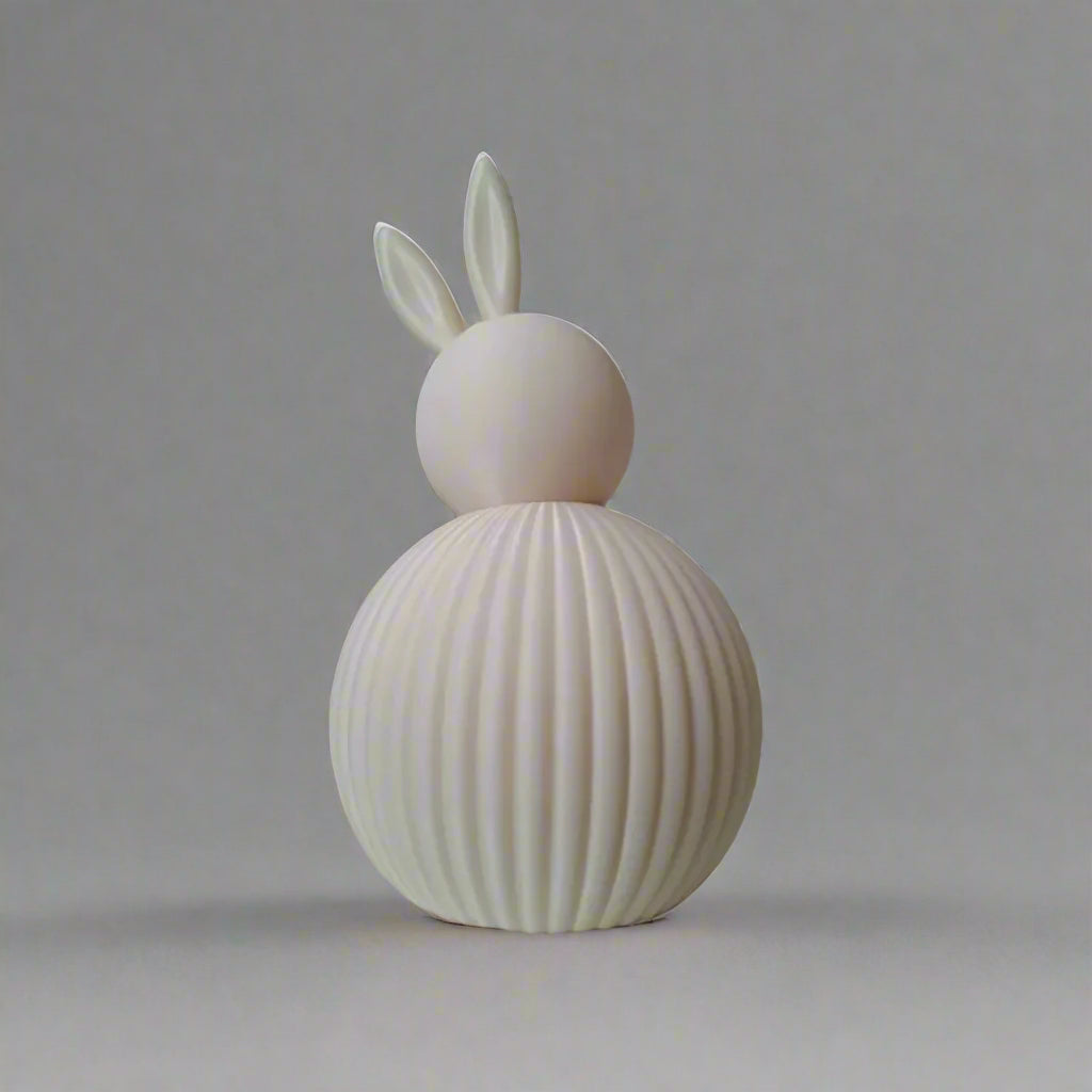 Modern Ribbed Easter Bunny
