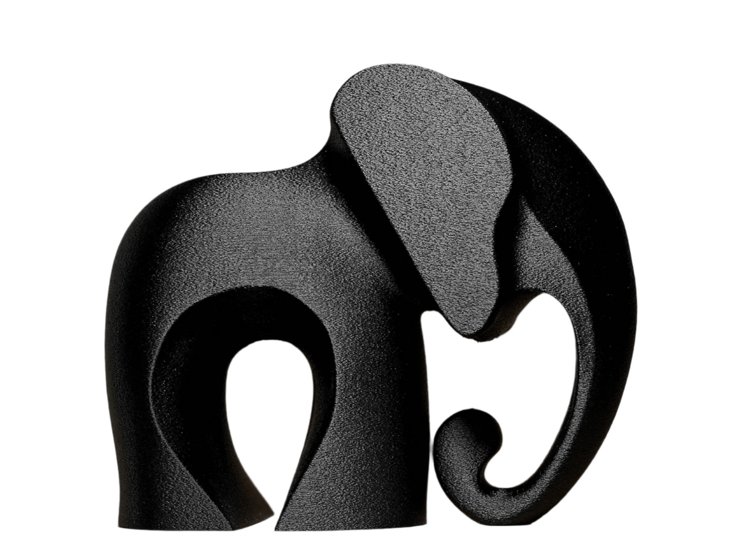 Modern Elephant Figurine: Minimalist Decor for Home & Office