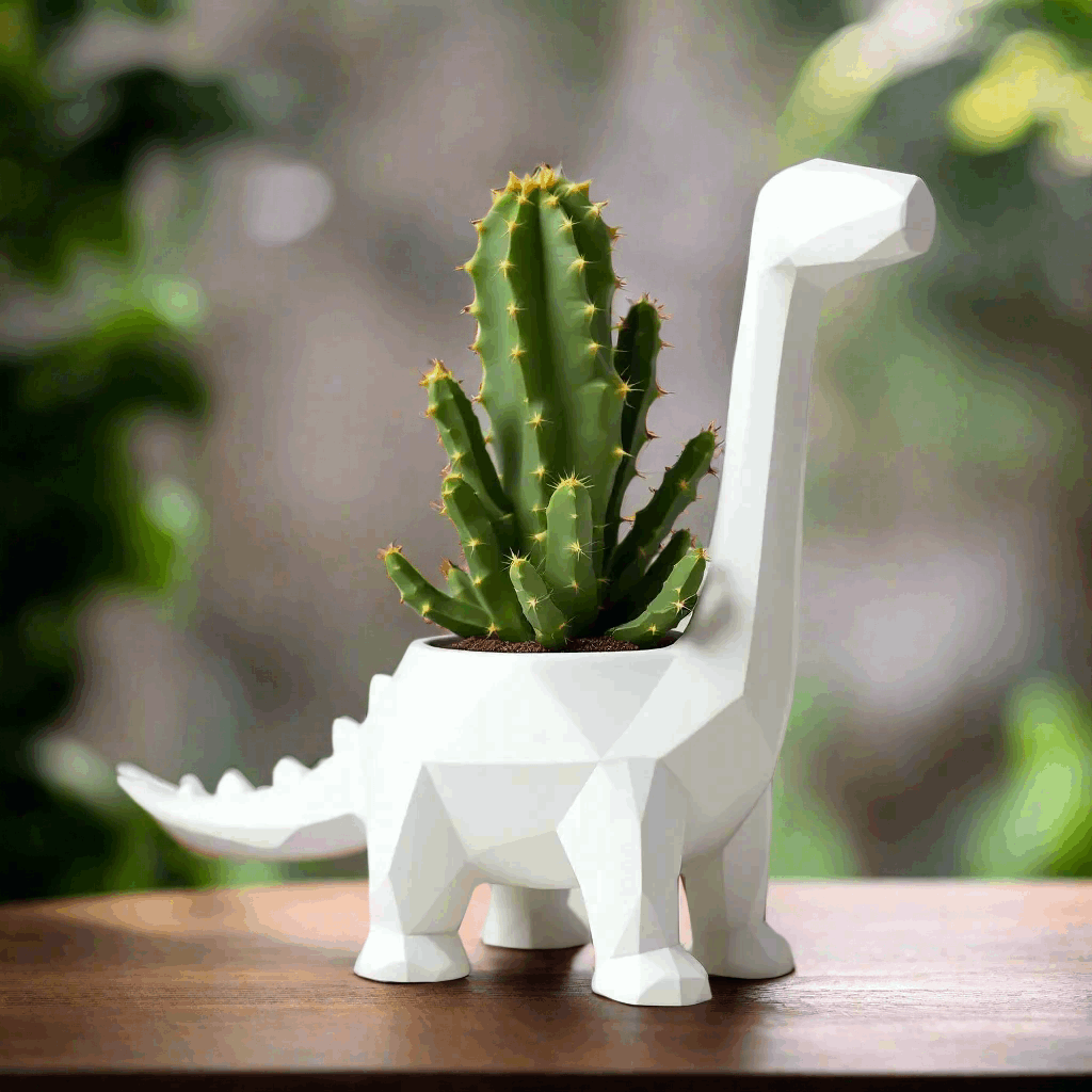 Unique Dino Pot Vase - Home Accent