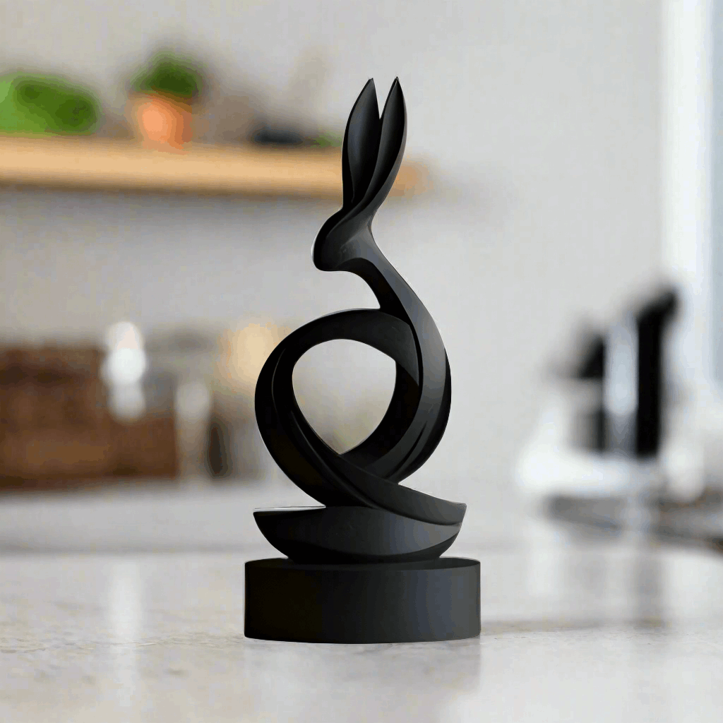 Adorable Easter Bunny Figurine - Cute Holiday Decor