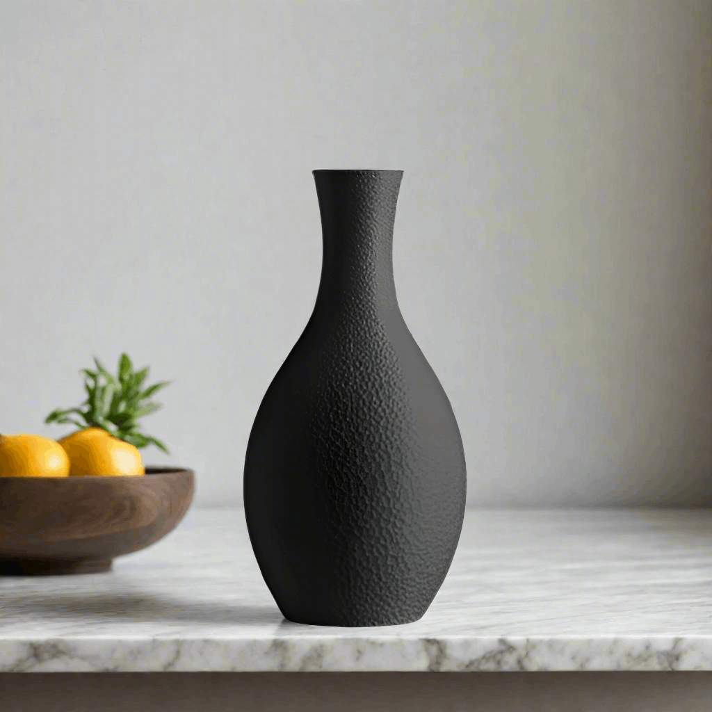 Tiled Bulb Vase – Unique 3D-Printed Textured Artistic Vase