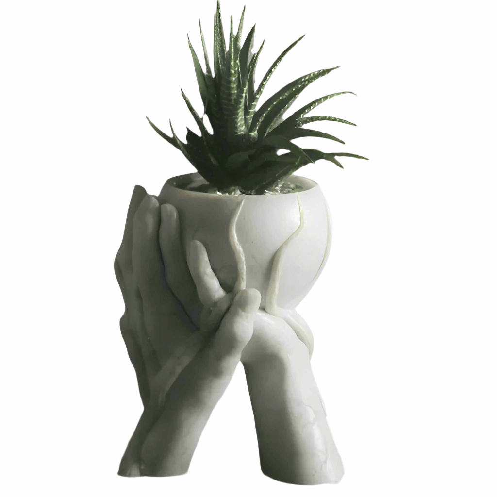 Loving Hands Flower Vase – Symbolic Artistic Decor