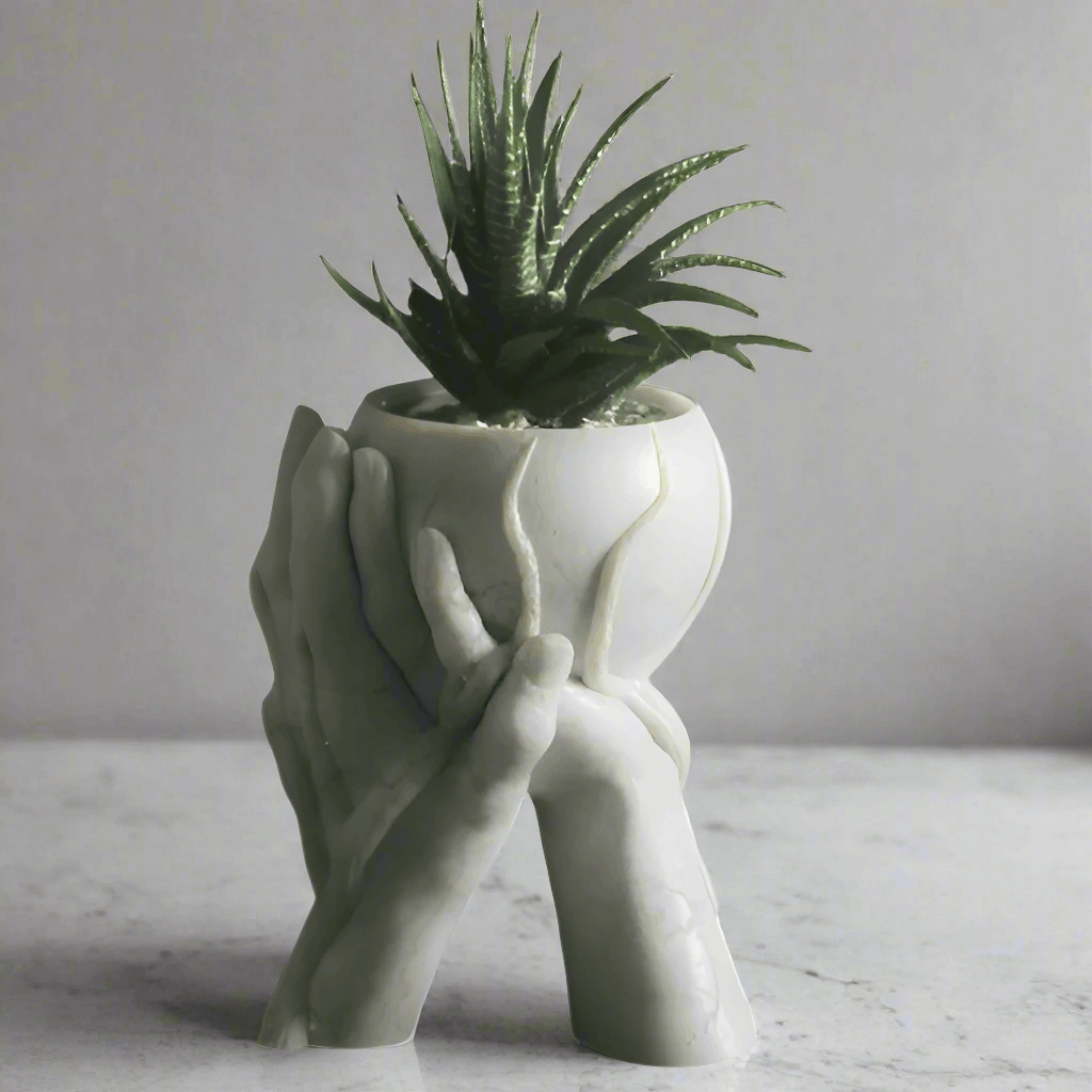 Loving Hands Flower Vase – Symbolic Artistic Decor