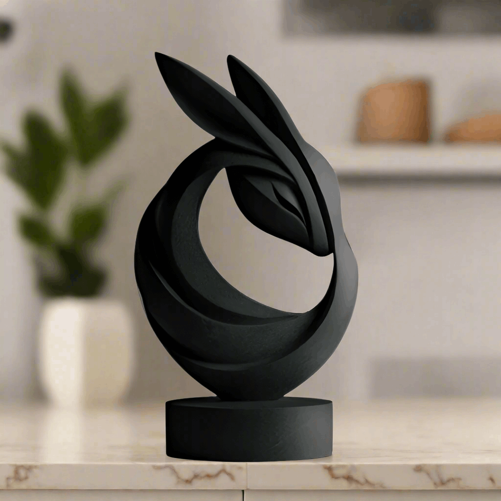 Elegant Easter Bunny Statue - Spring Accent