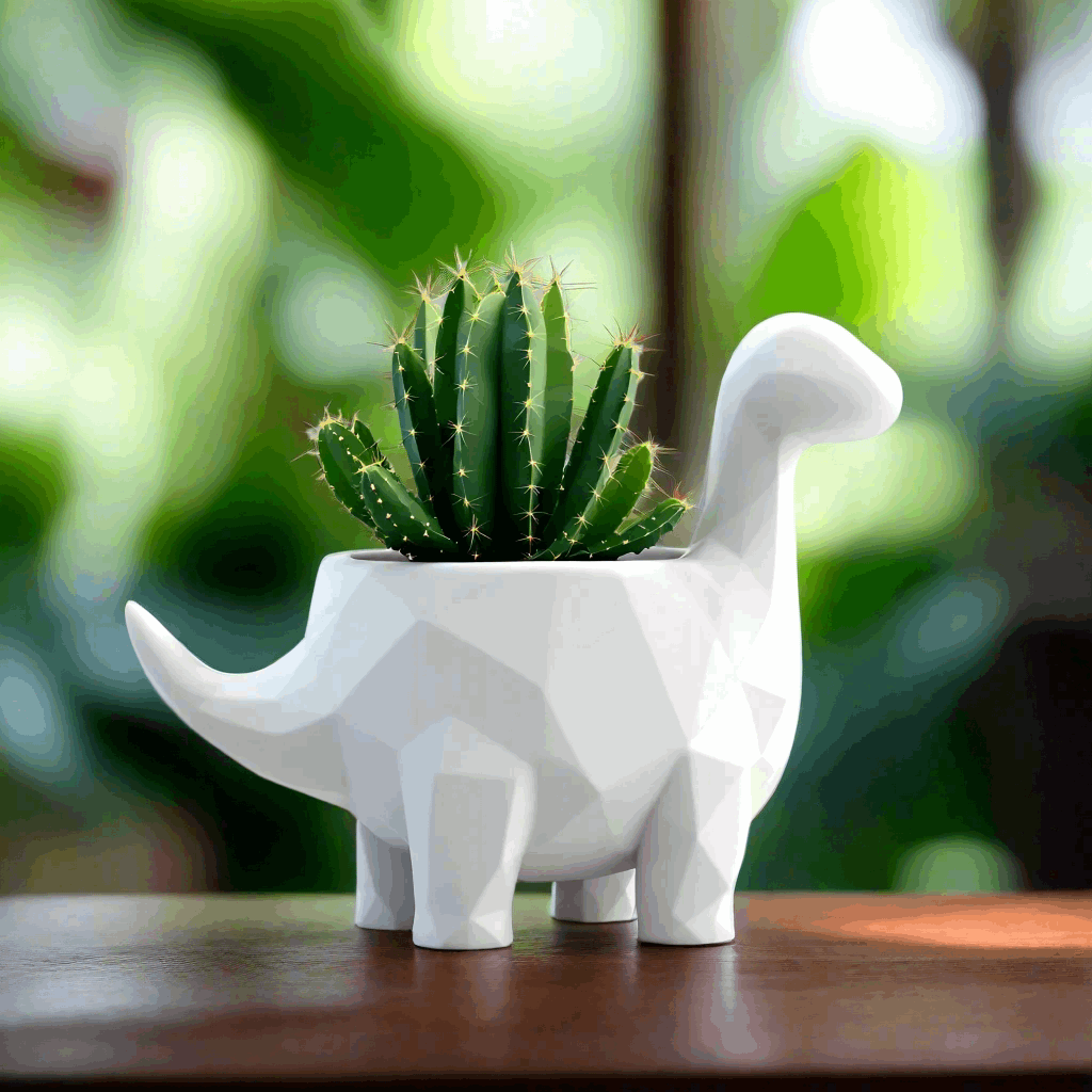 Modern Dino Planter - Perfect for Flowers