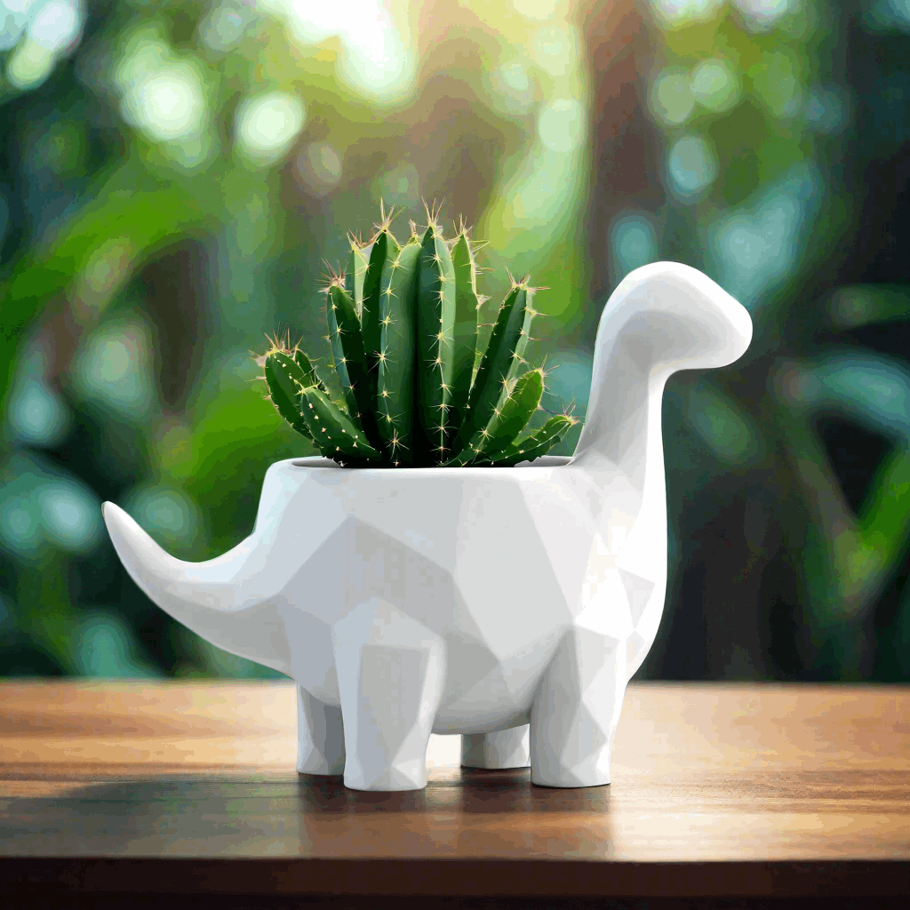 Modern Dino Planter - Perfect for Flowers