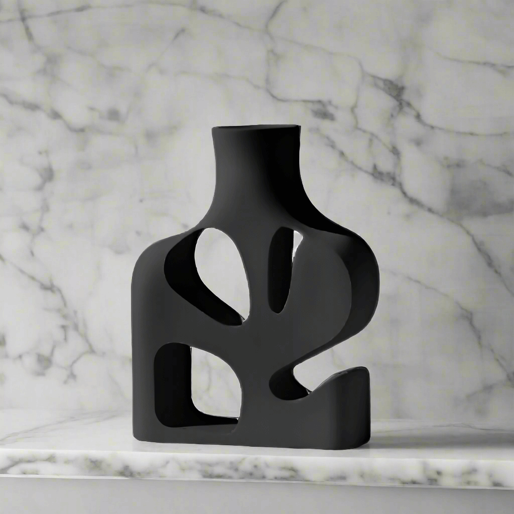 Modern Abstract Vase Set: Artistic Home Accent
