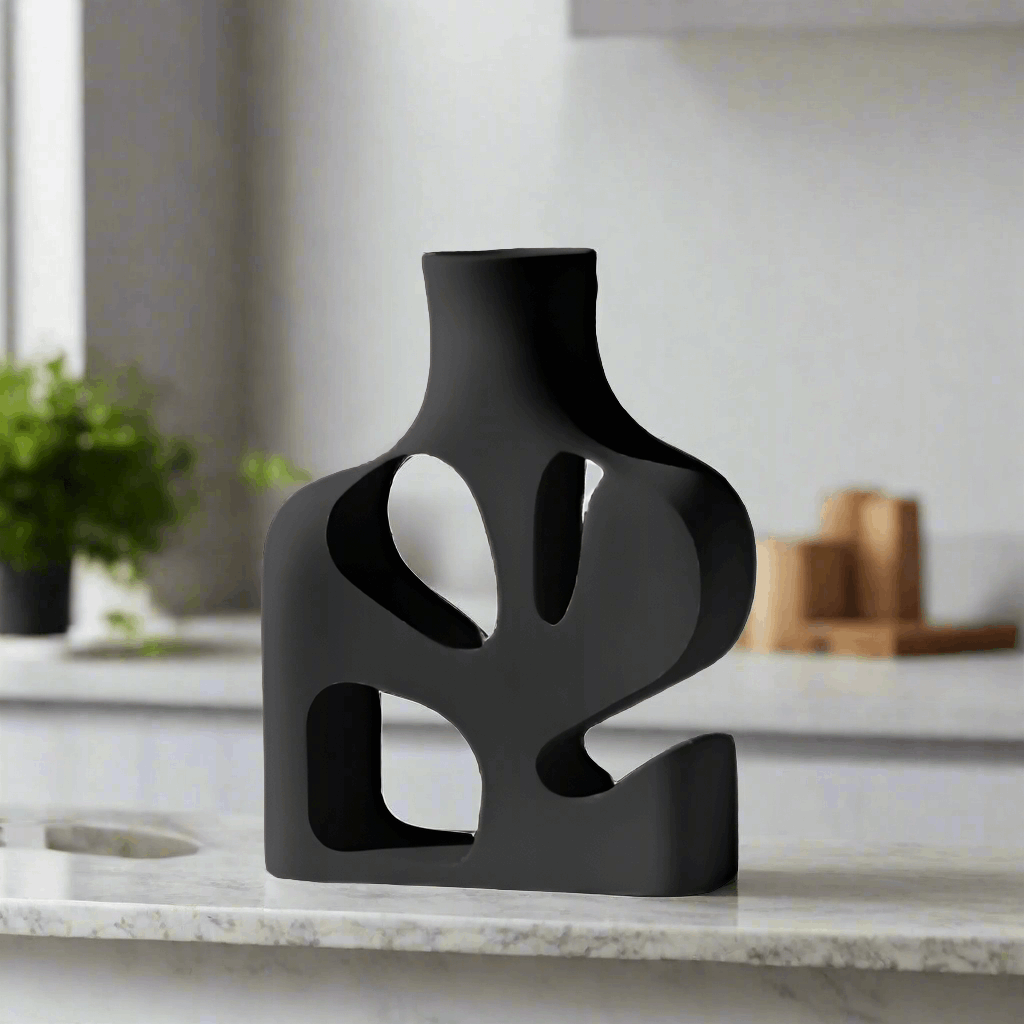 Modern Abstract Vase Set: Artistic Home Accent
