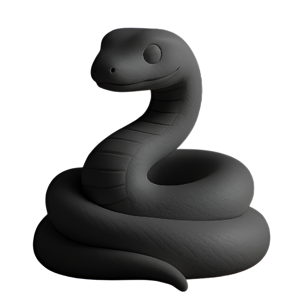 Curved Beauty: Artisan Snake Sculpture