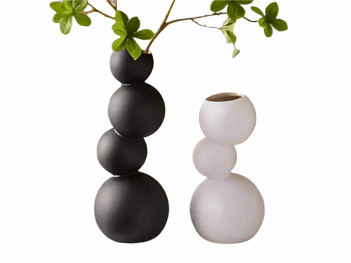 Blob Vase: Organic Form for Modern Spaces set of 2