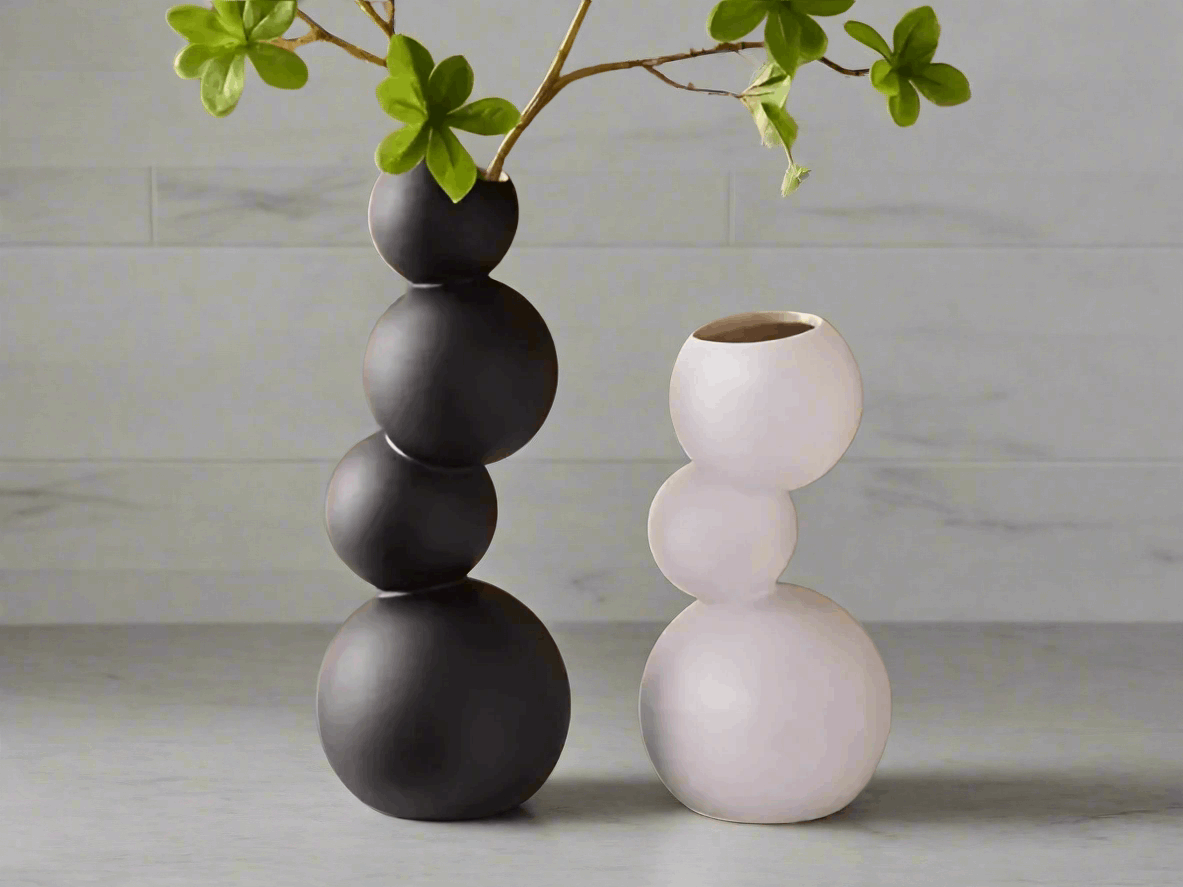 Blob Vase: Organic Form for Modern Spaces set of 2