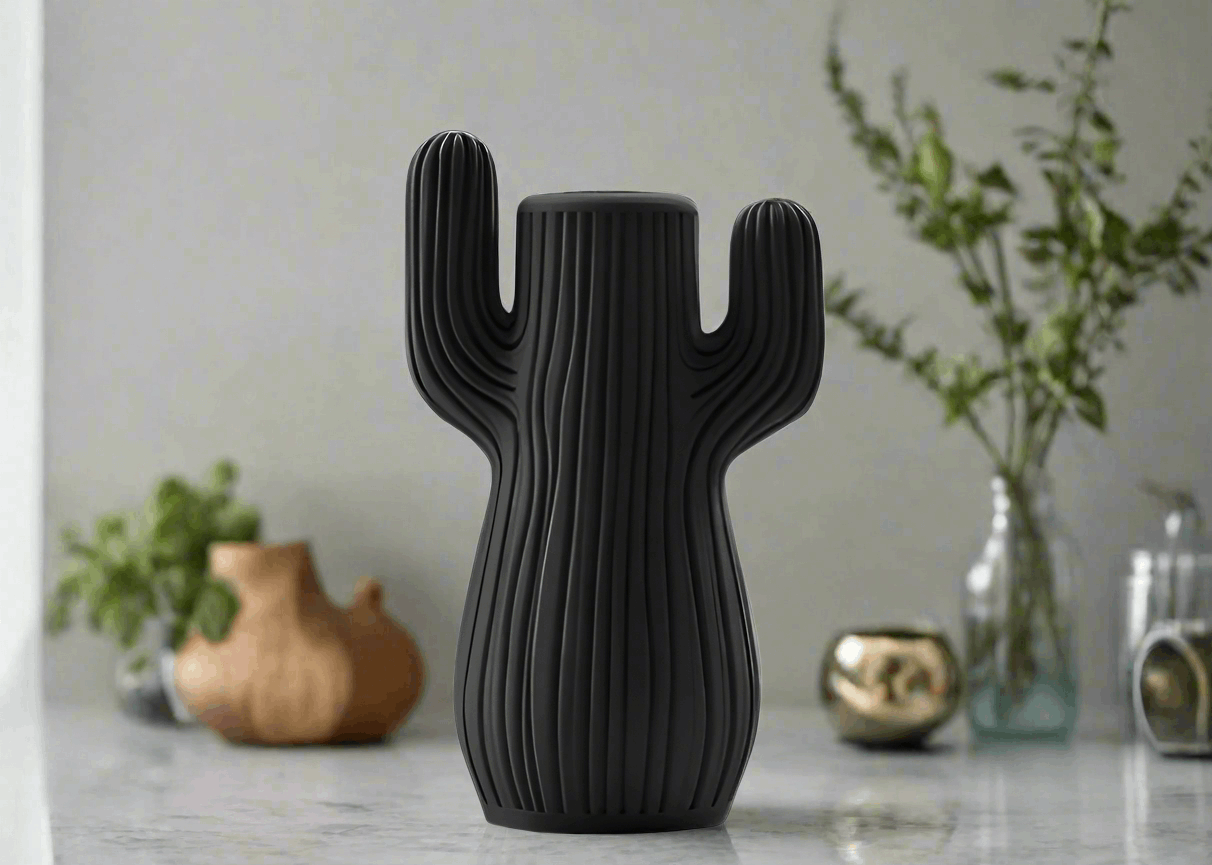 Cactus Vase – Unique 3D-Printed Cactus-Shaped Home Accent