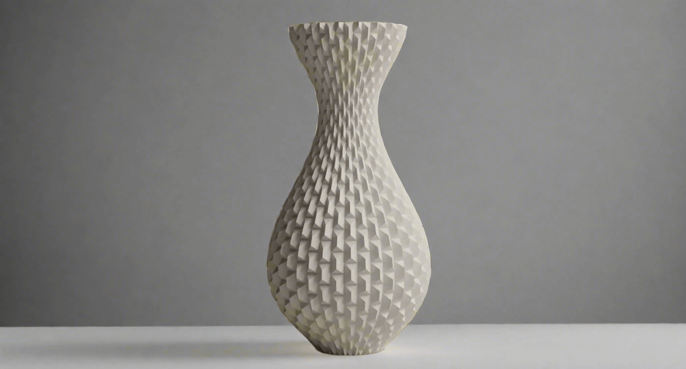 Rectangular Pattern Vase – Stylish 3D-Printed Modern Vase