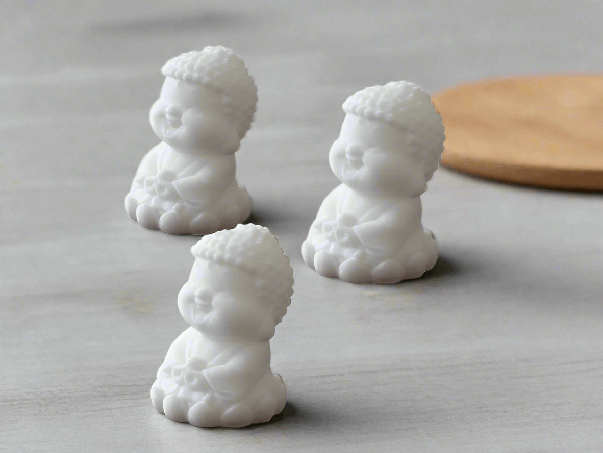 Intricate 3D Printed Design: Unique Home Accent SET OF 3