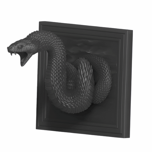 3D Printed Snake Sculpture – Unique Home Decor