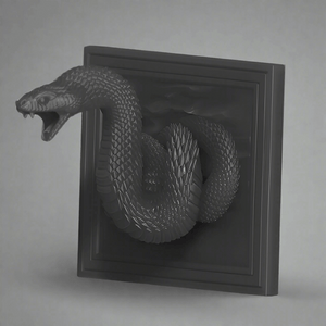 3D Printed Snake Sculpture – Unique Home Decor