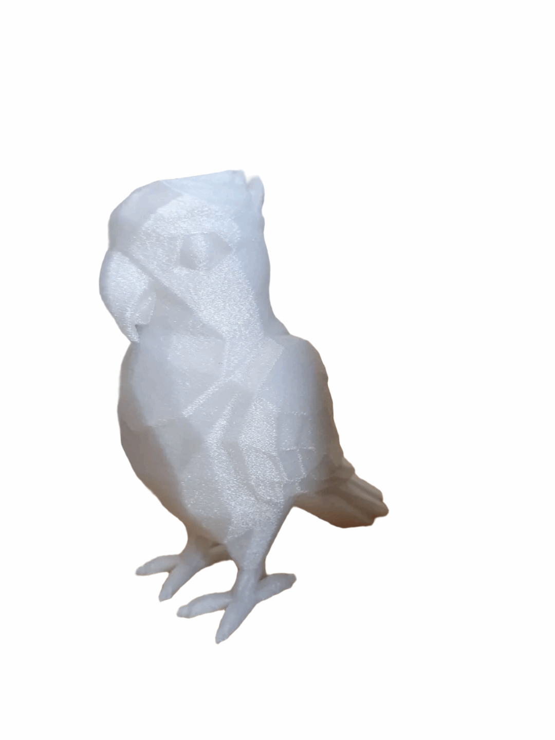 Cute Low Poly Parrot – Modern Geometric Bird Figurine