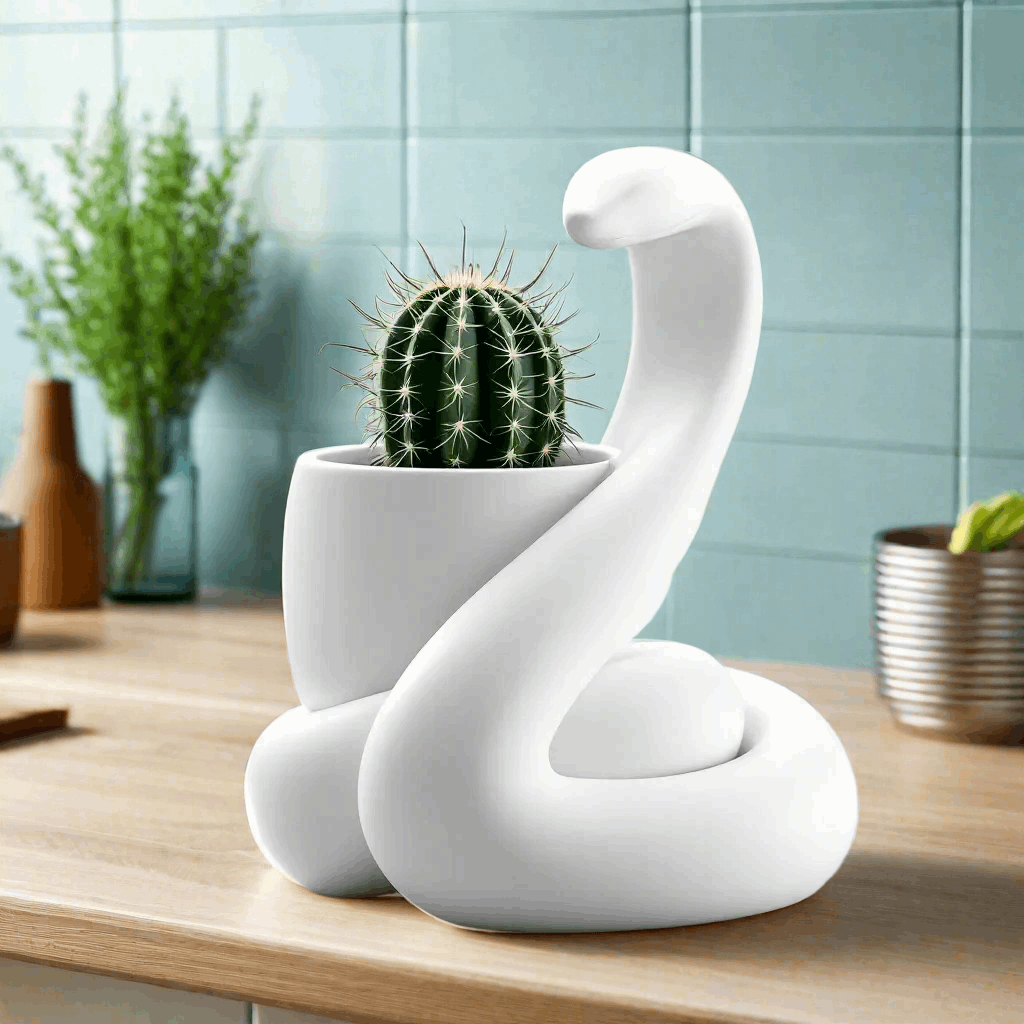 Snake-Shaped Flower Pot - Gift Idea
