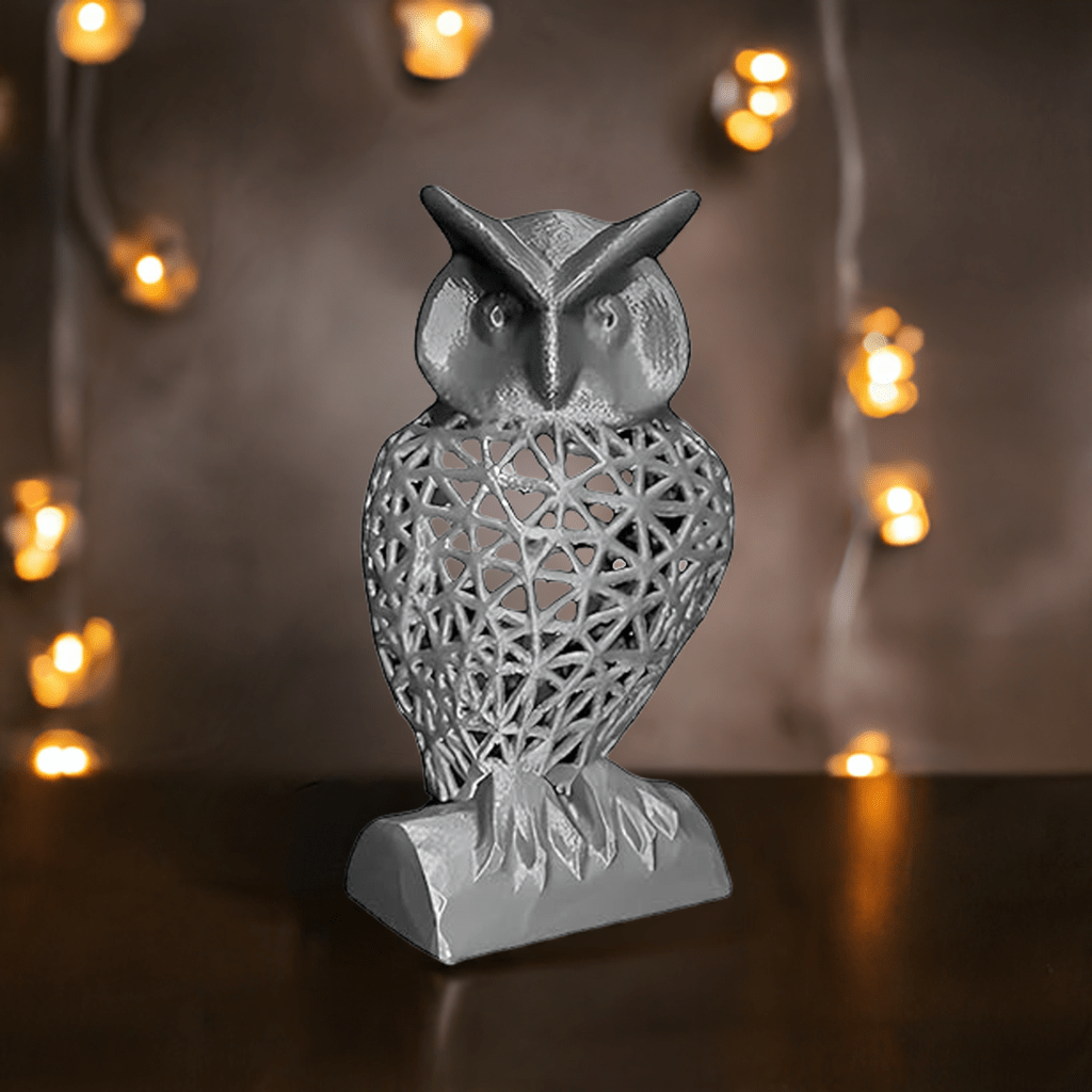 3D Printed Owl Figurine - Celestial Crafts