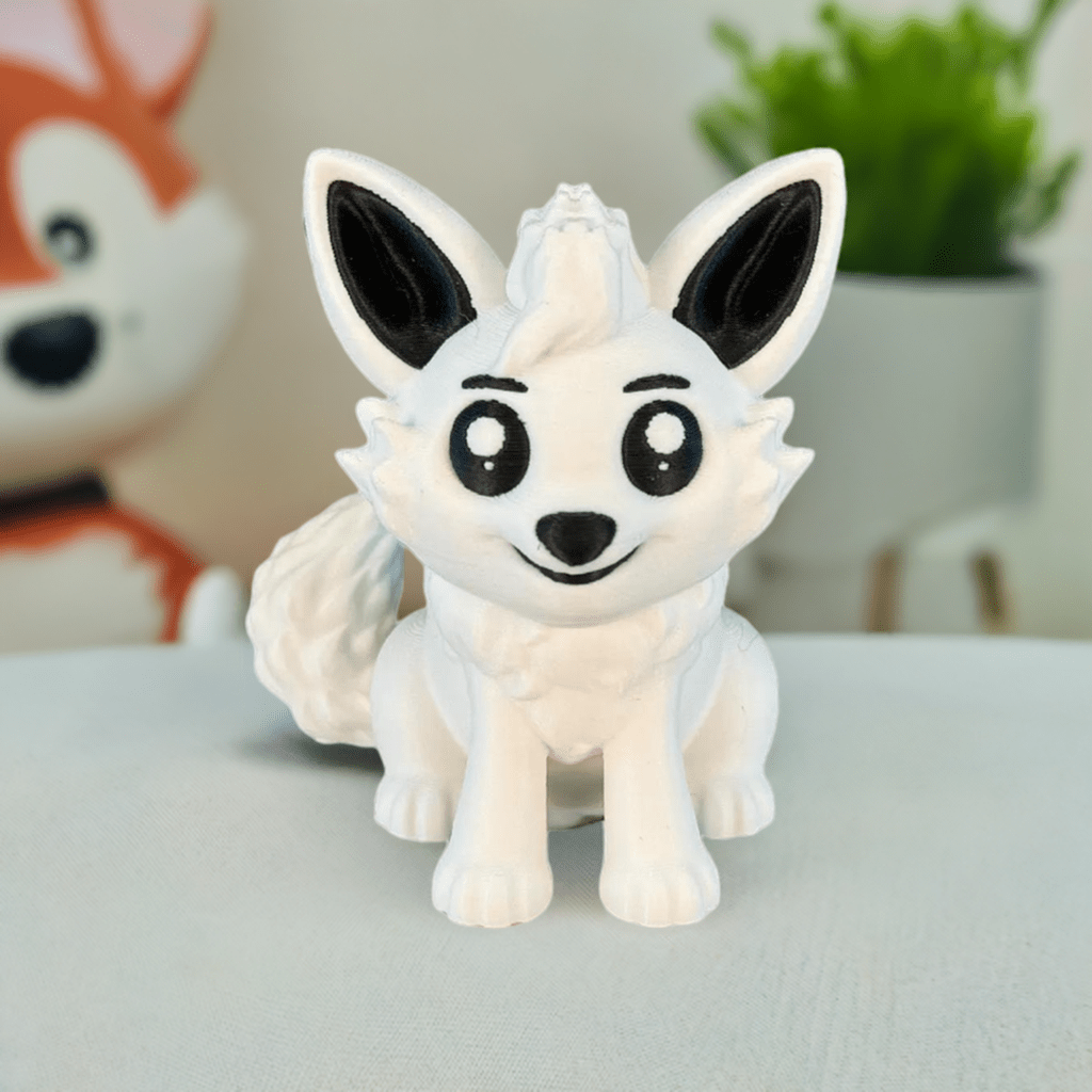 Adorable 3D Printed Fox Figure - Celestial Crafts