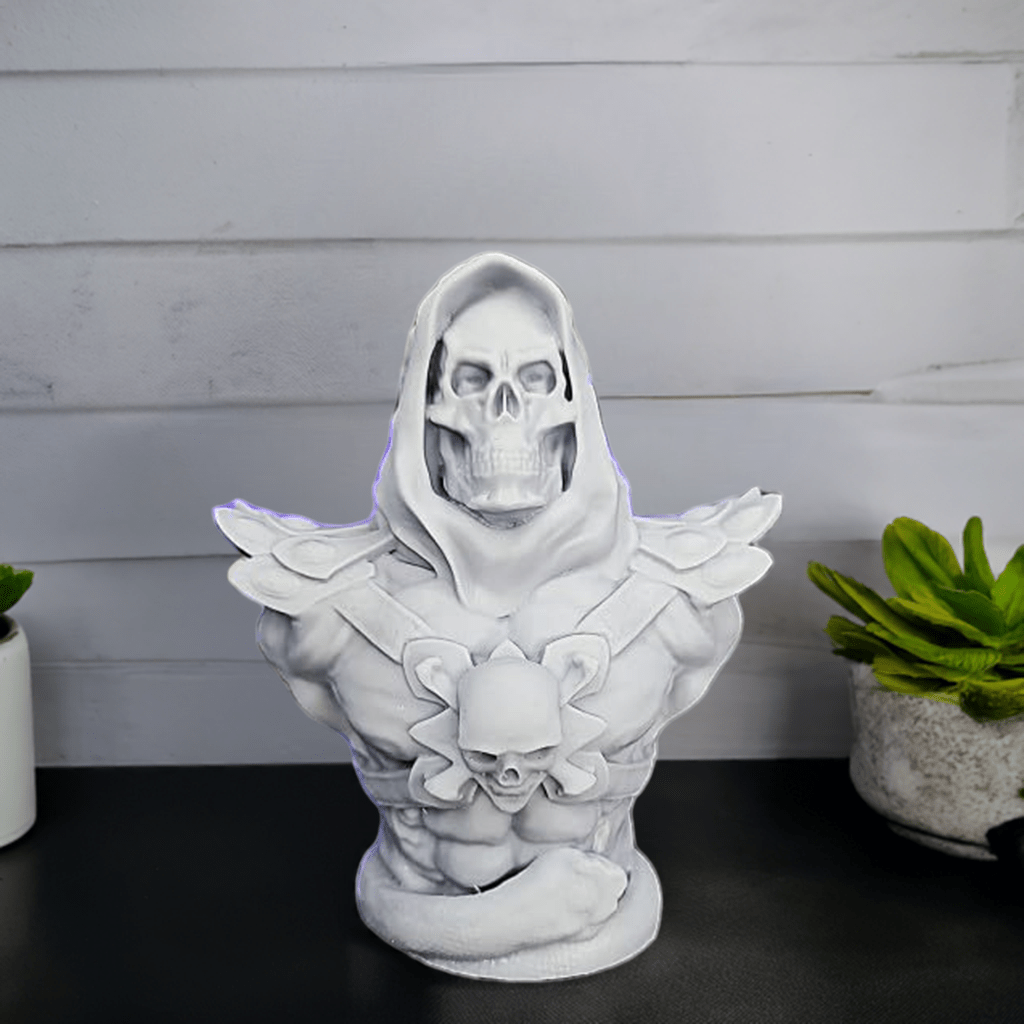 3D Printed Skeleton Bust - Spook up Your Space with Halloween Skeleton Garland - 3D Halloween Delight - Celestial Crafts