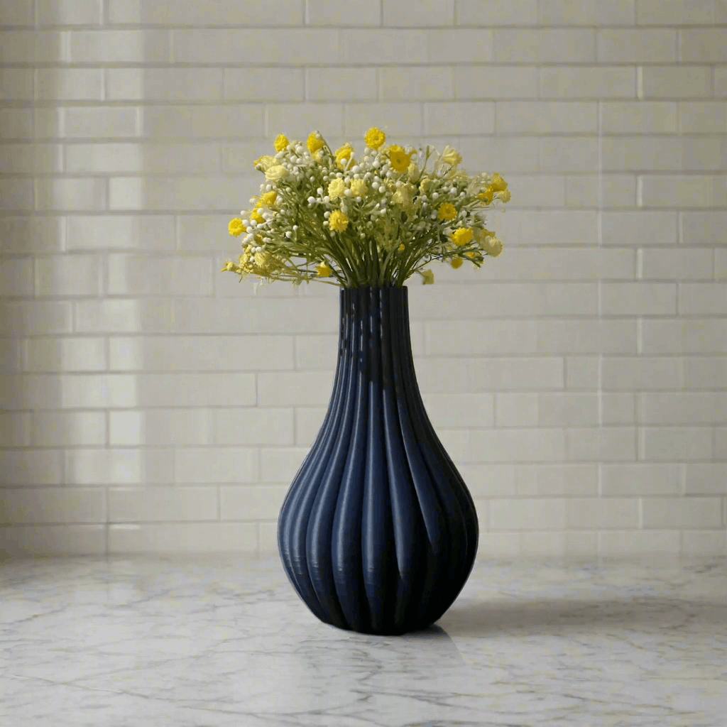 Droplet Ribbed Vase