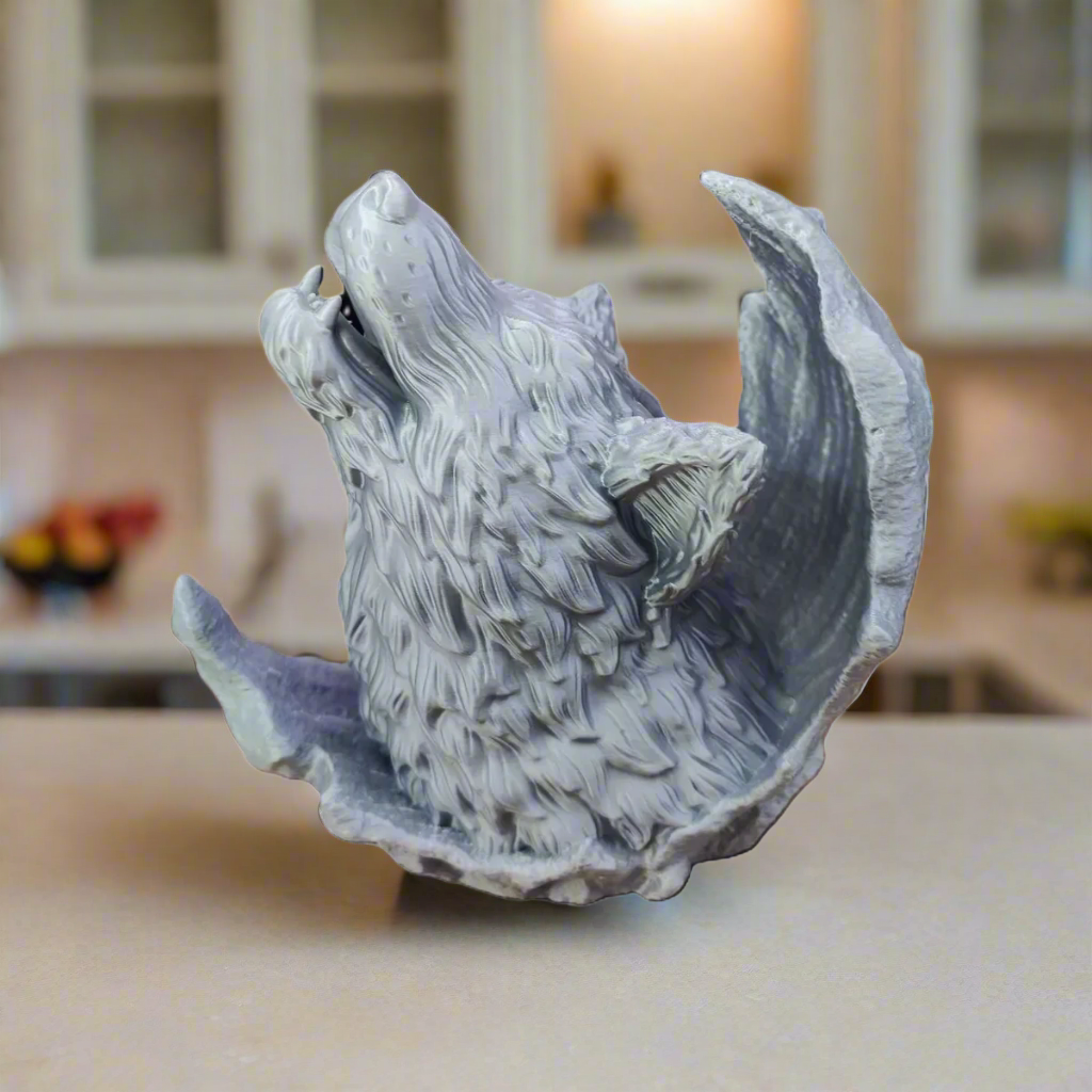Howling Wolf Sculpture