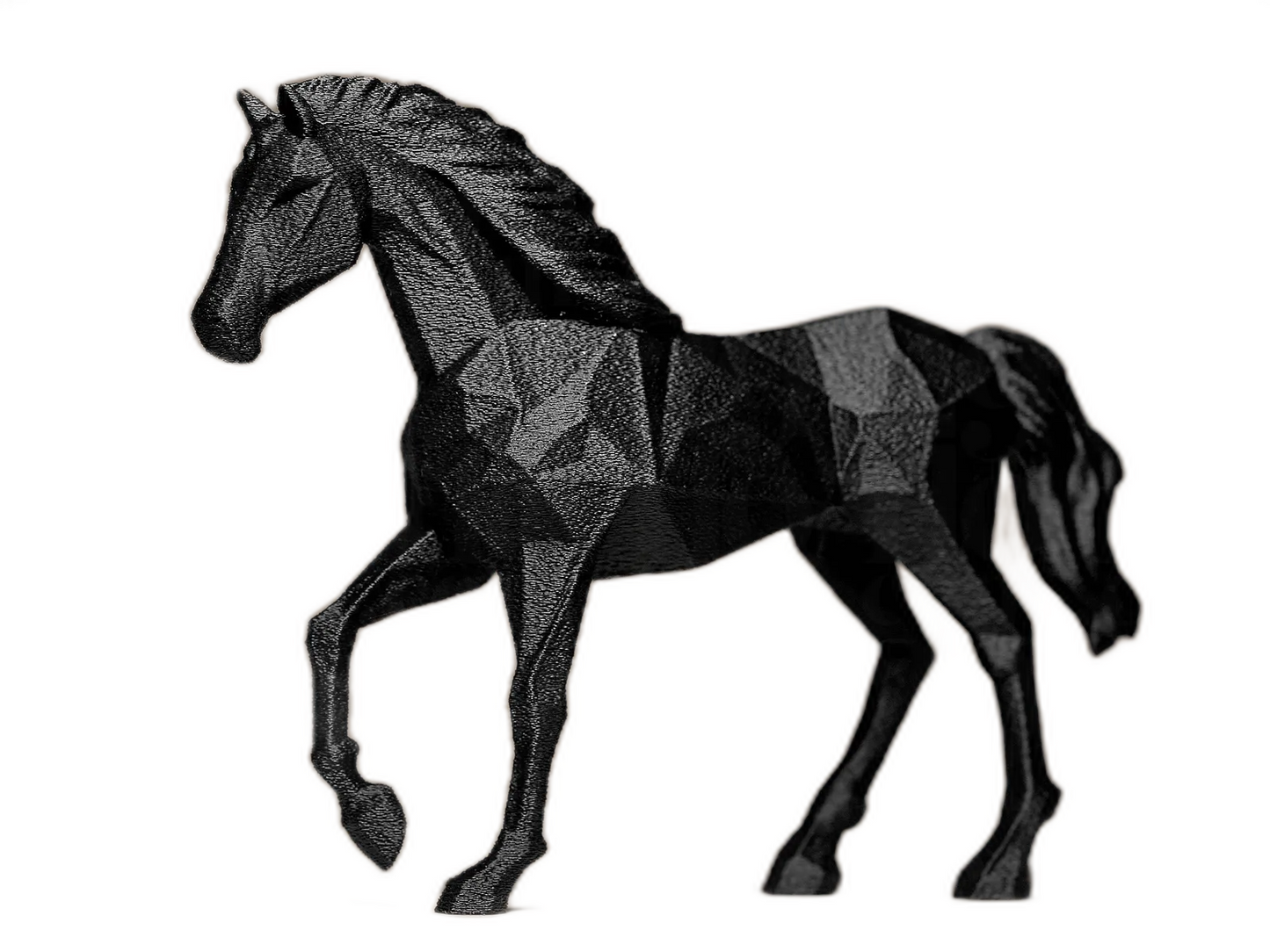 Geometric Horse Figurine – Bold Modern Animal Decor