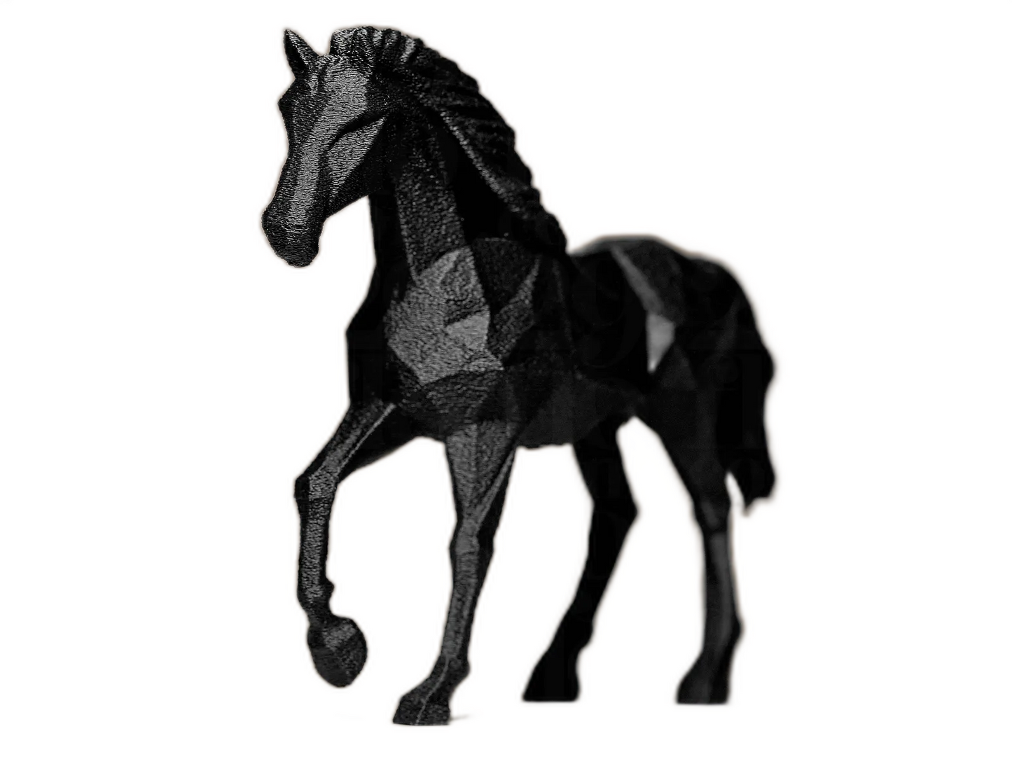 Geometric Horse Figurine – Bold Modern Animal Decor