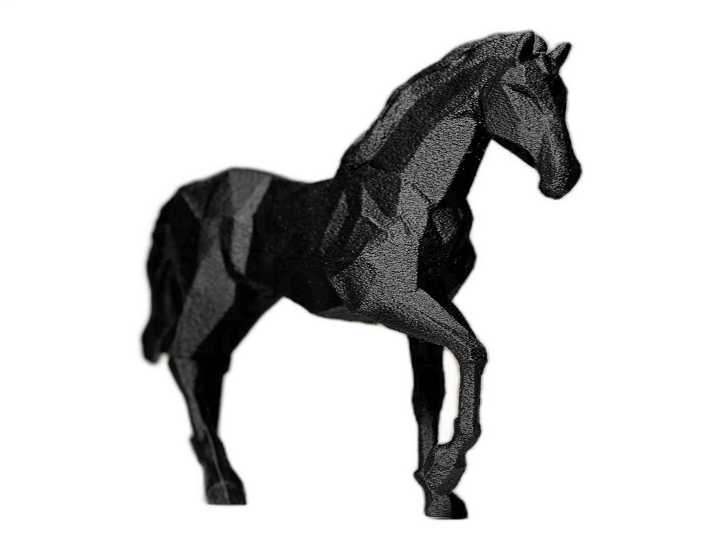 Geometric Horse Figurine – Bold Modern Animal Decor