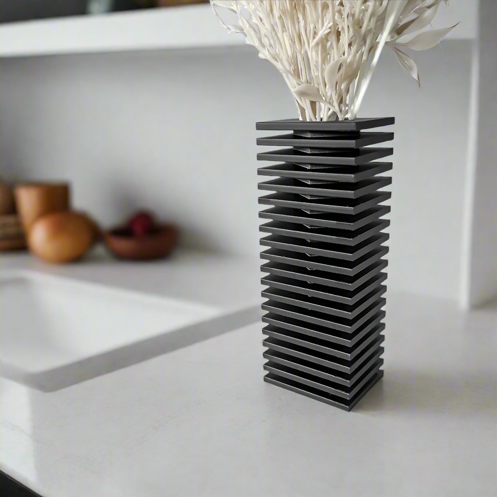 The Nado Vase - Contemporary Twisting Design Vase - Celestial Crafts
