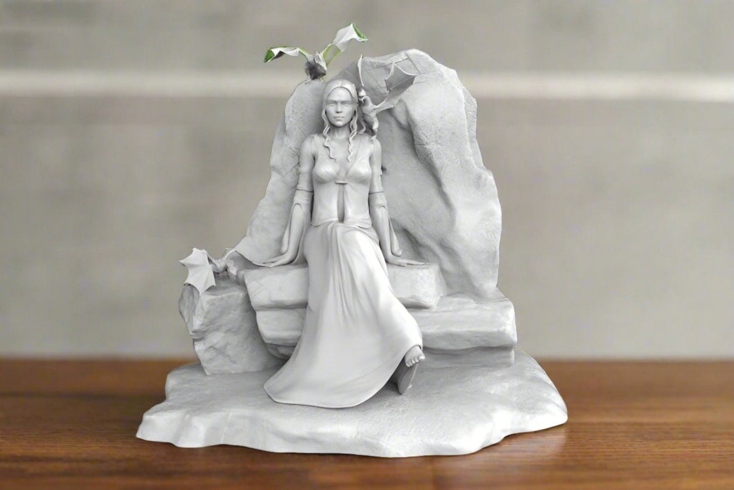 Queen with Dragons figurine - Celestial Crafts