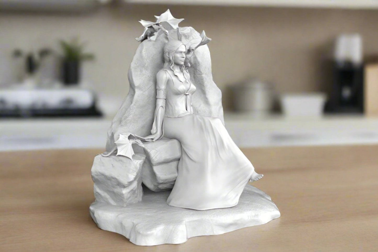 Queen with Dragons figurine - Celestial Crafts