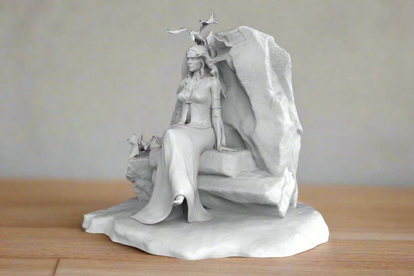 Queen with Dragons figurine - Celestial Crafts
