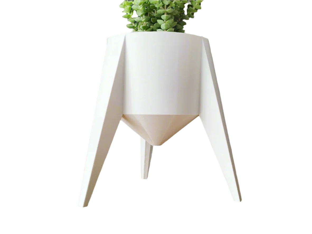 Star Probe Plant Pot – Futuristic 3D-Printed Space-Themed Planter