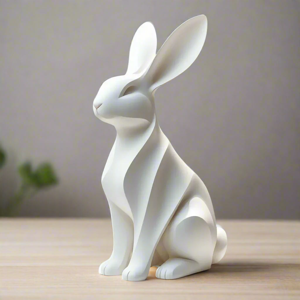 Cute Easter Bunny Figurine - Holiday Decor