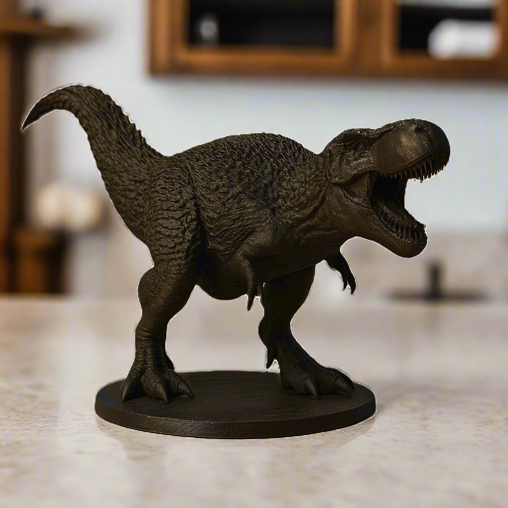 Prehistoric Monster Black Figurine: Dinosaur