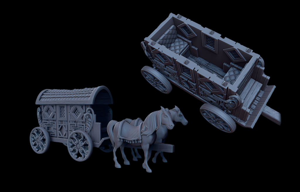 Horse Carriage Decorative Showpiece