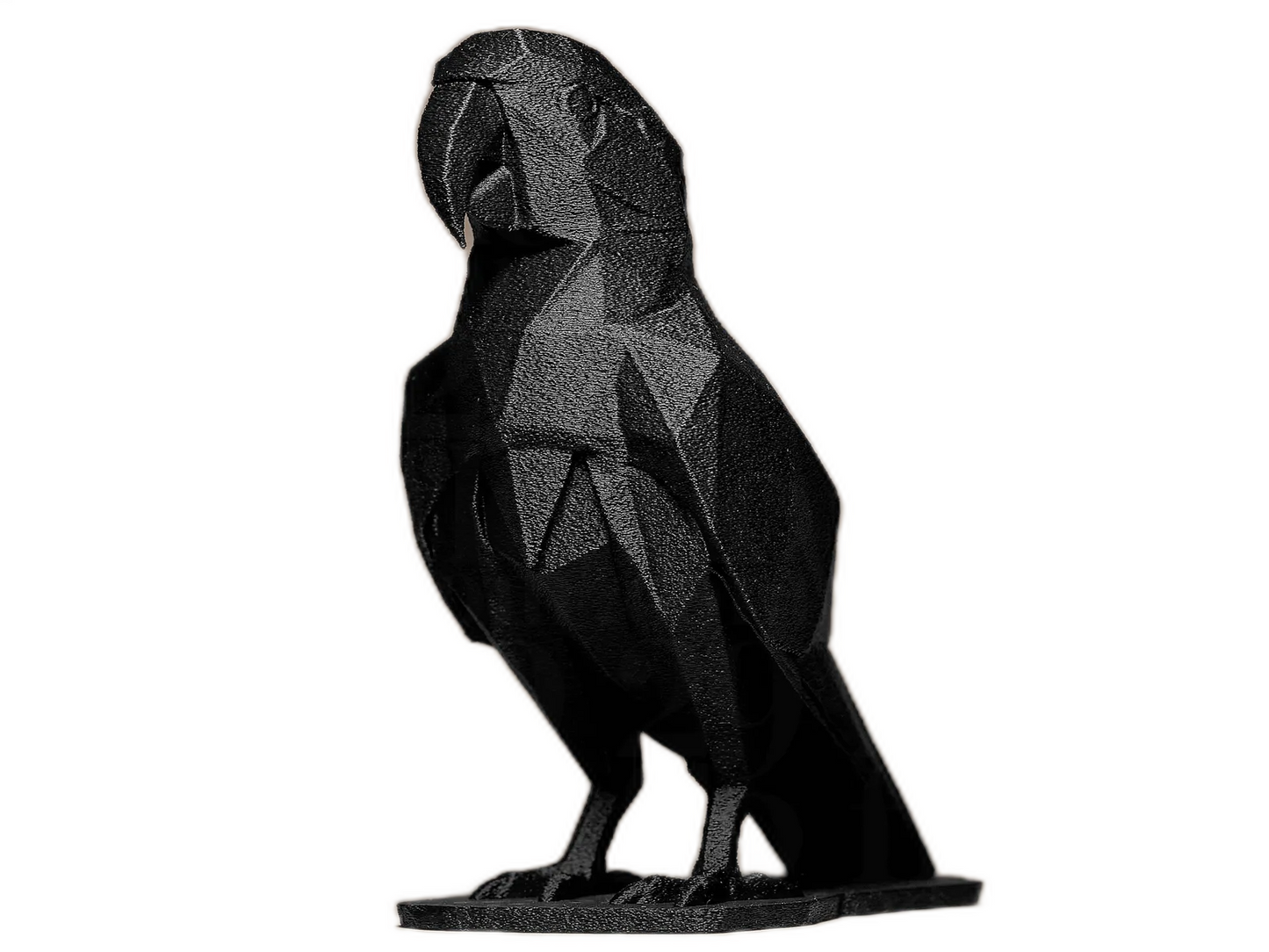 Geometric Parrot Sculpture – Tropical Modern Bird Decor