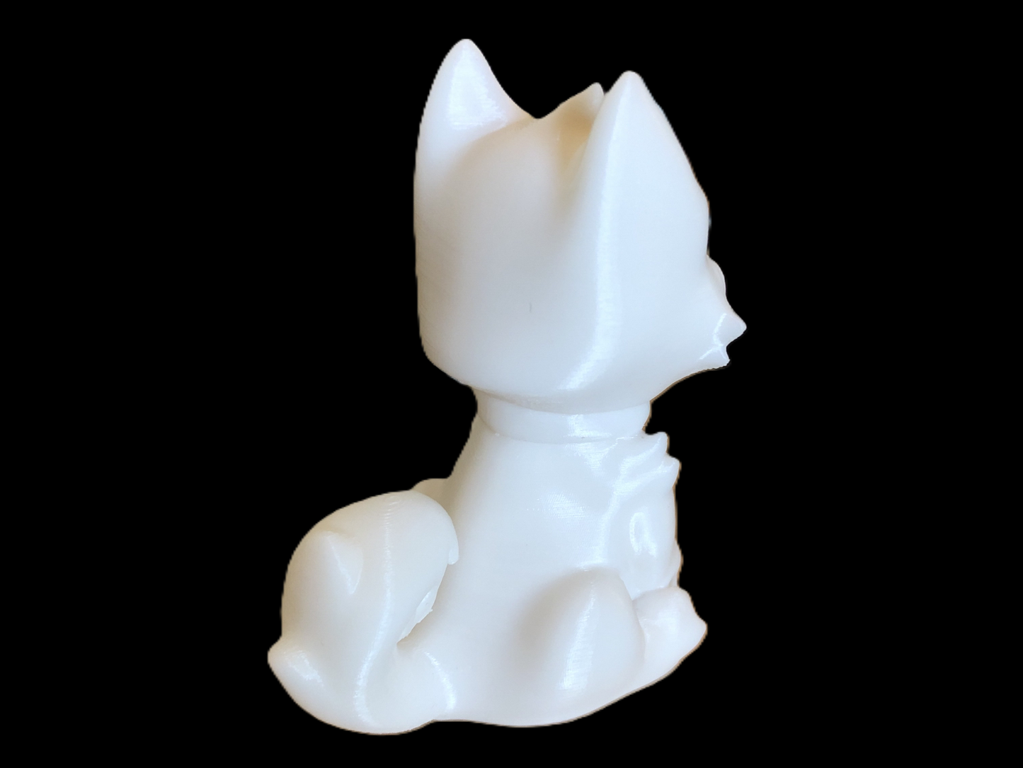 Cute White Fox Figurine