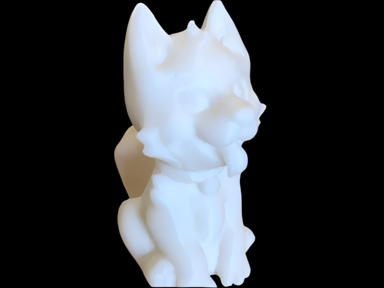 Cute White Fox Figurine