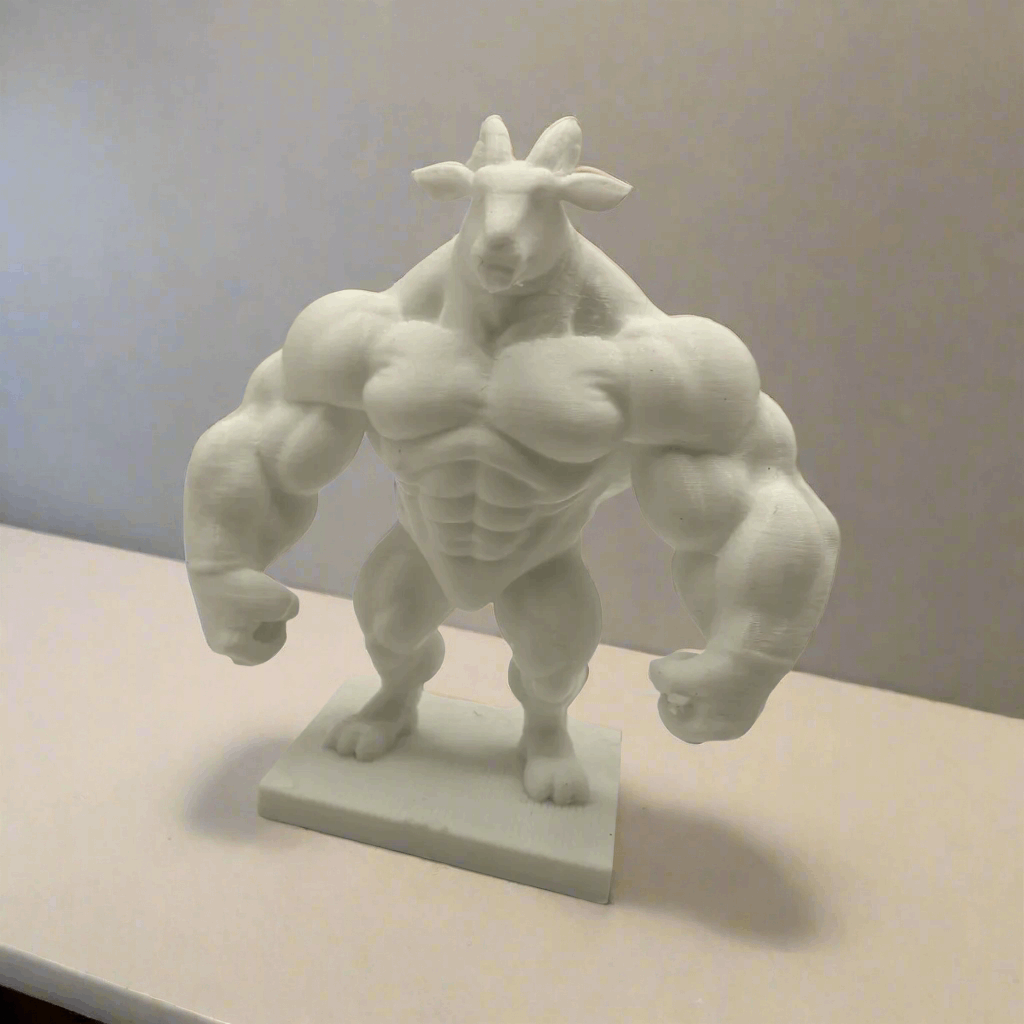 Muscular Ram Figurine - Unique Decor