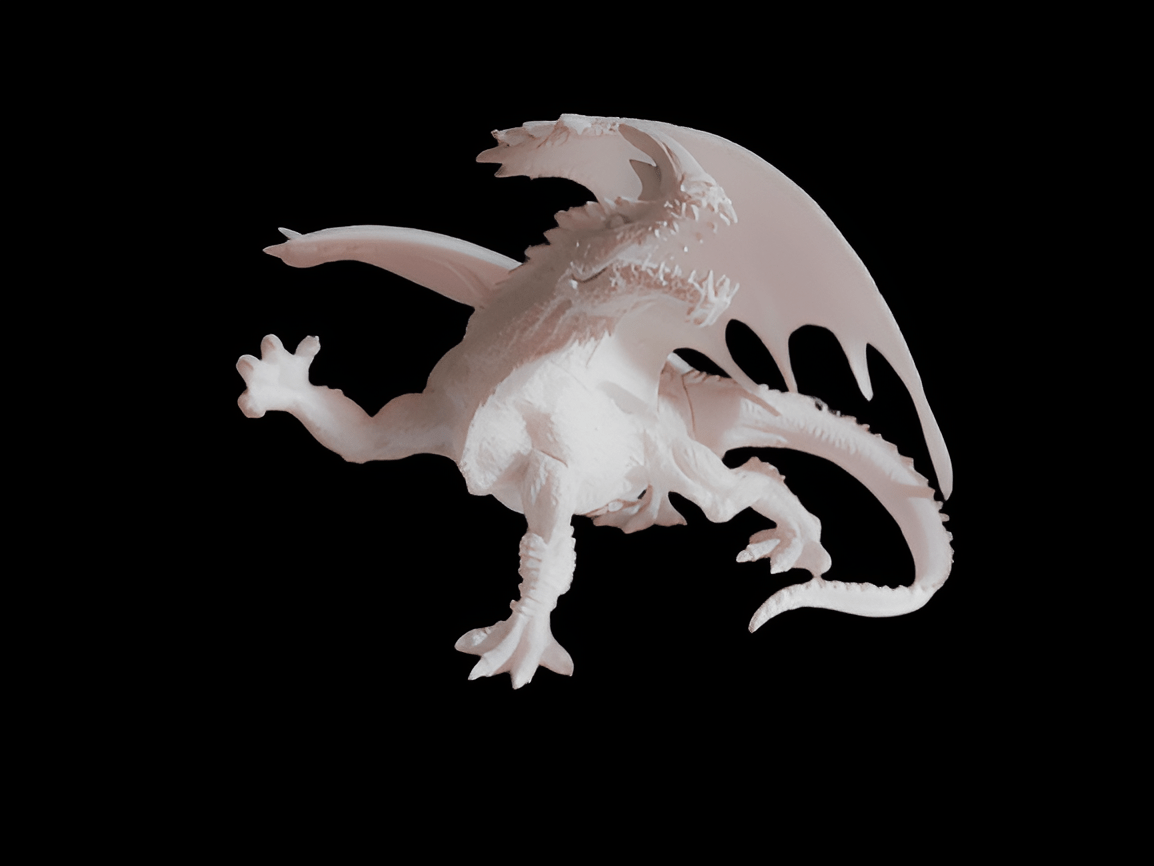 Majestic White Dragon Figurine - A Fantasy Masterpiece - Celestial Crafts