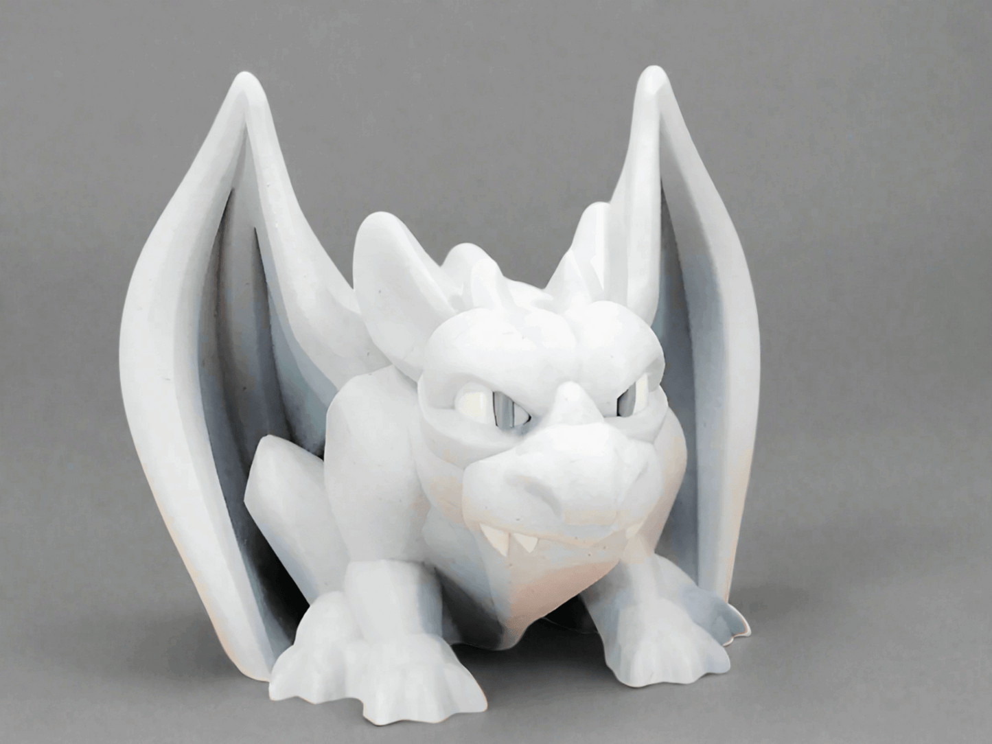 Whimsical White Dragon Figurine - Celestial Crafts