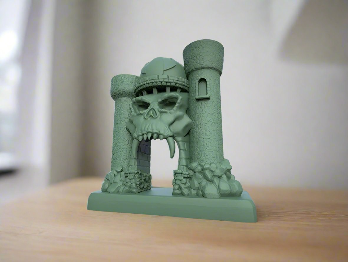 Skull Castle - Gothic Fantasy Decorative Piece - Celestial Crafts