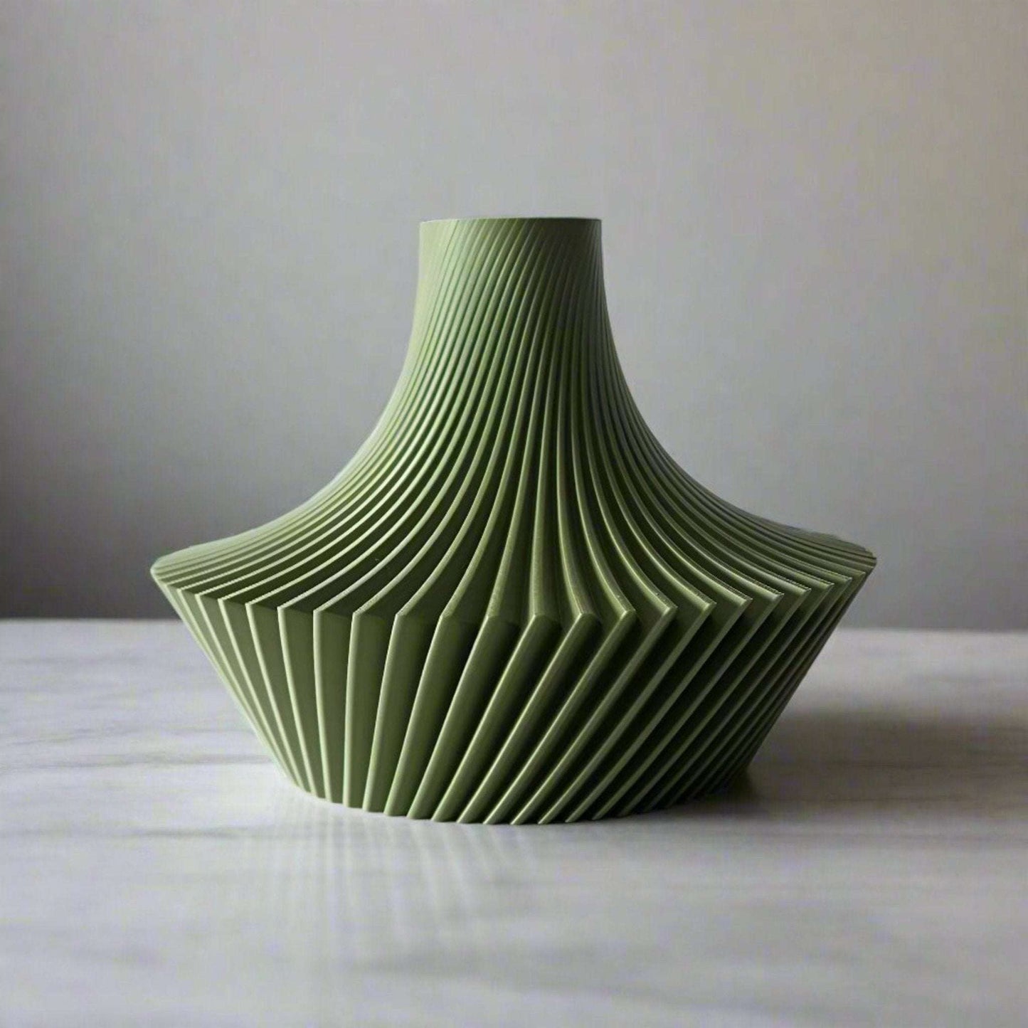 The Kitan Short Vase - Minimalist Modern Vase - Celestial Crafts
