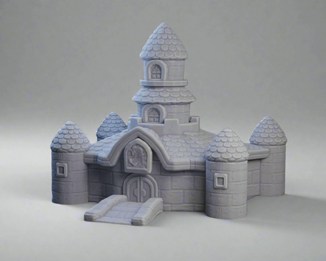 Whimsical grey Castle