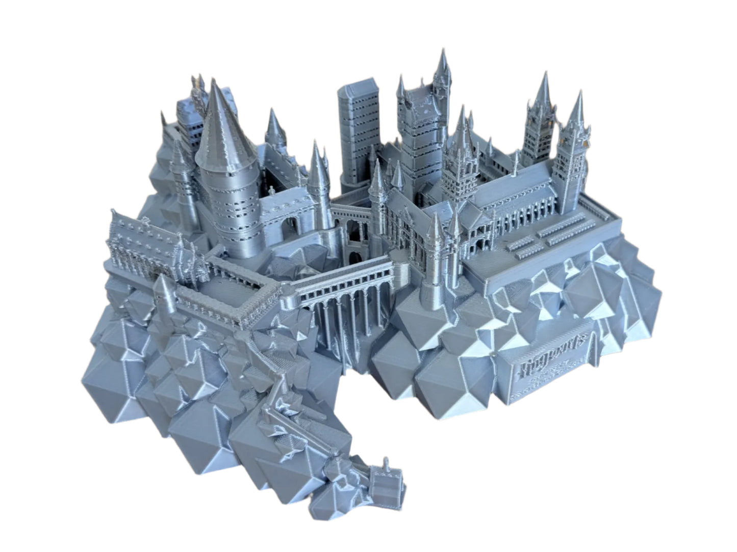 GREY CASTLE FIGURINE